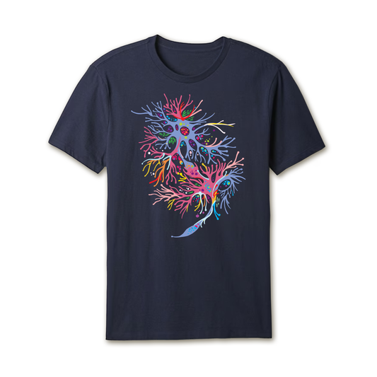 "Neuron Bloom" Tee (Navy blue)